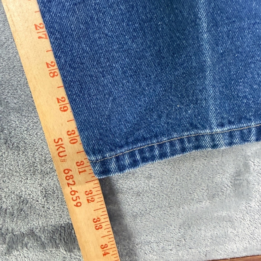 Vintage 90s Calvin Klein‎ Jeans 30x31 Made in USA Blue Straight Bootcut Denim - Picture 6 of 12
